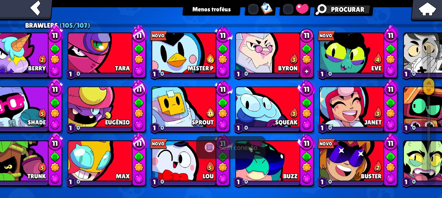 CONTA DE BRAWL STARS RARA