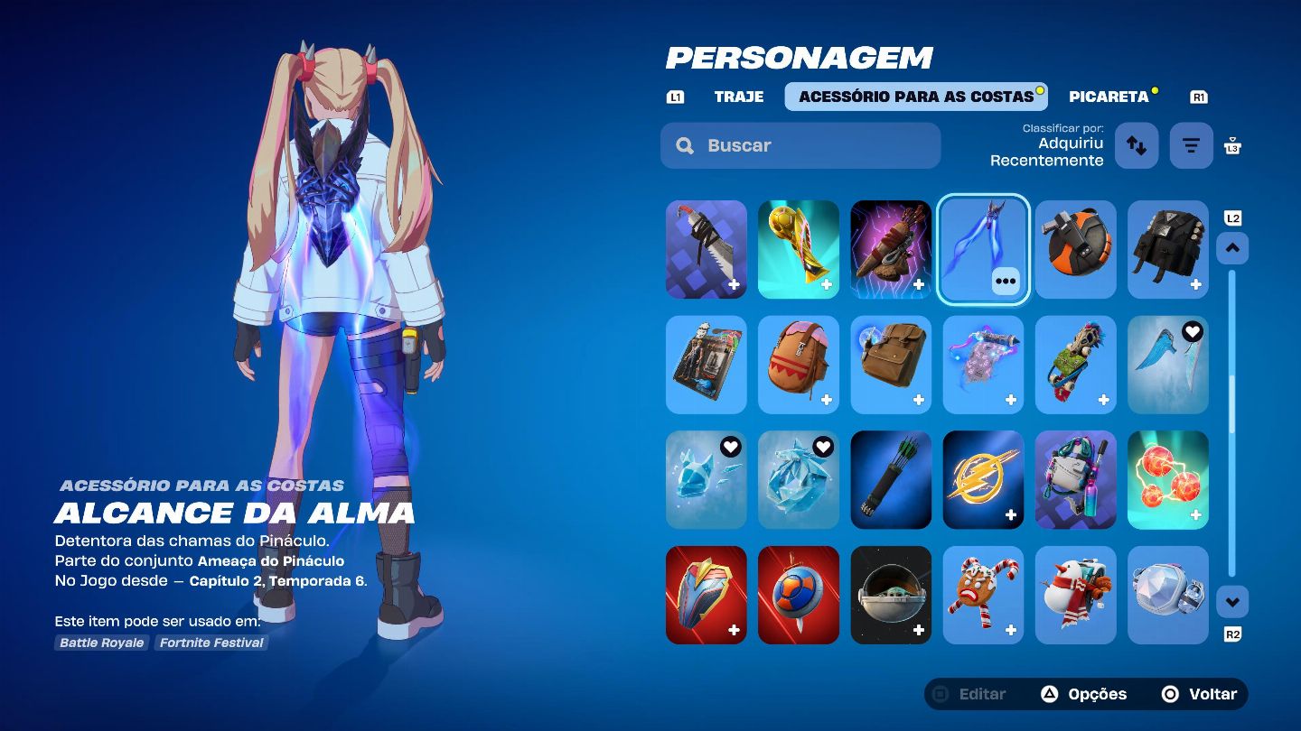 Conta de Fortnite antiga com 169 skins desde a temporada 3