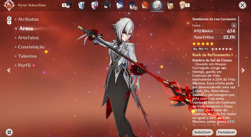 Conta Genshin Impact Ar60 End Game
