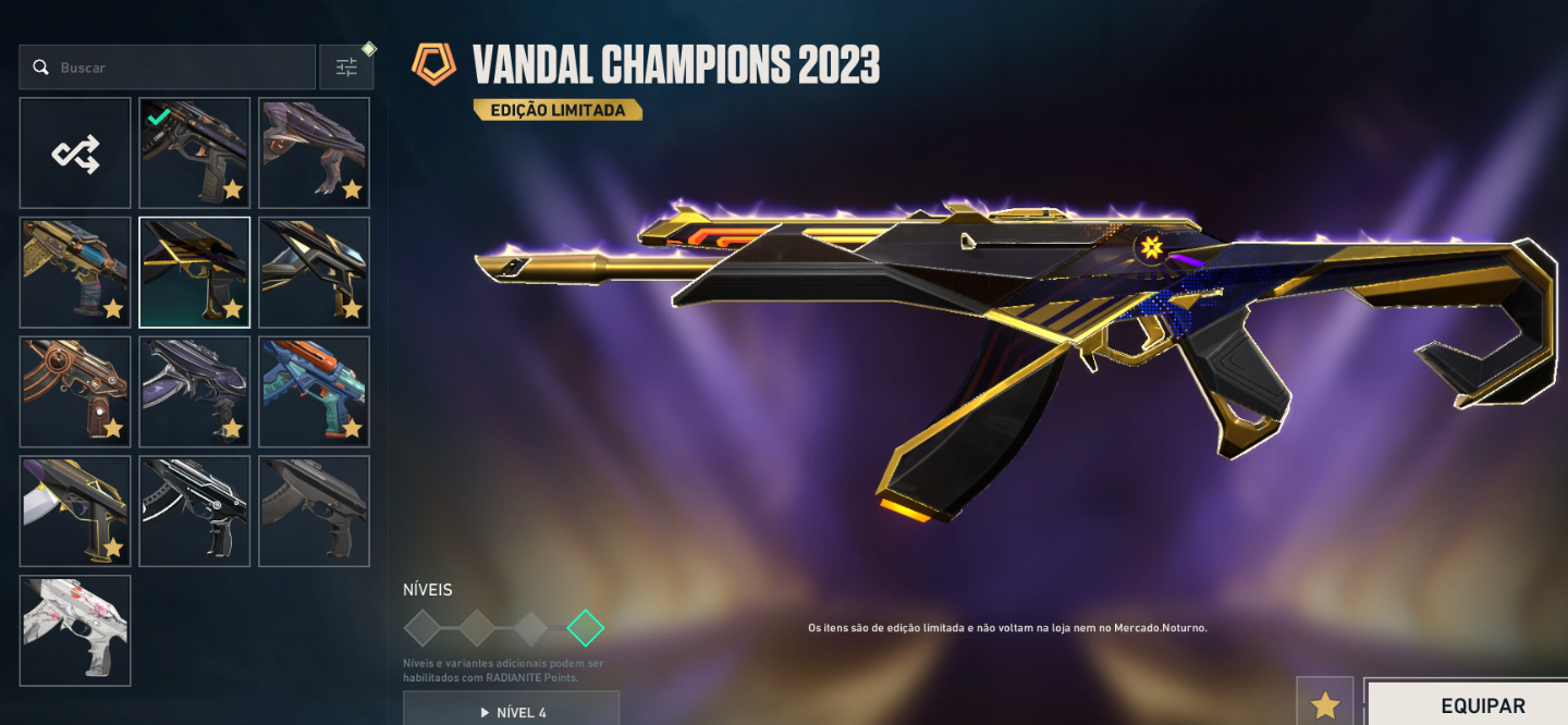 Conta gasto mais de 3k com mt skins limitadas barata
