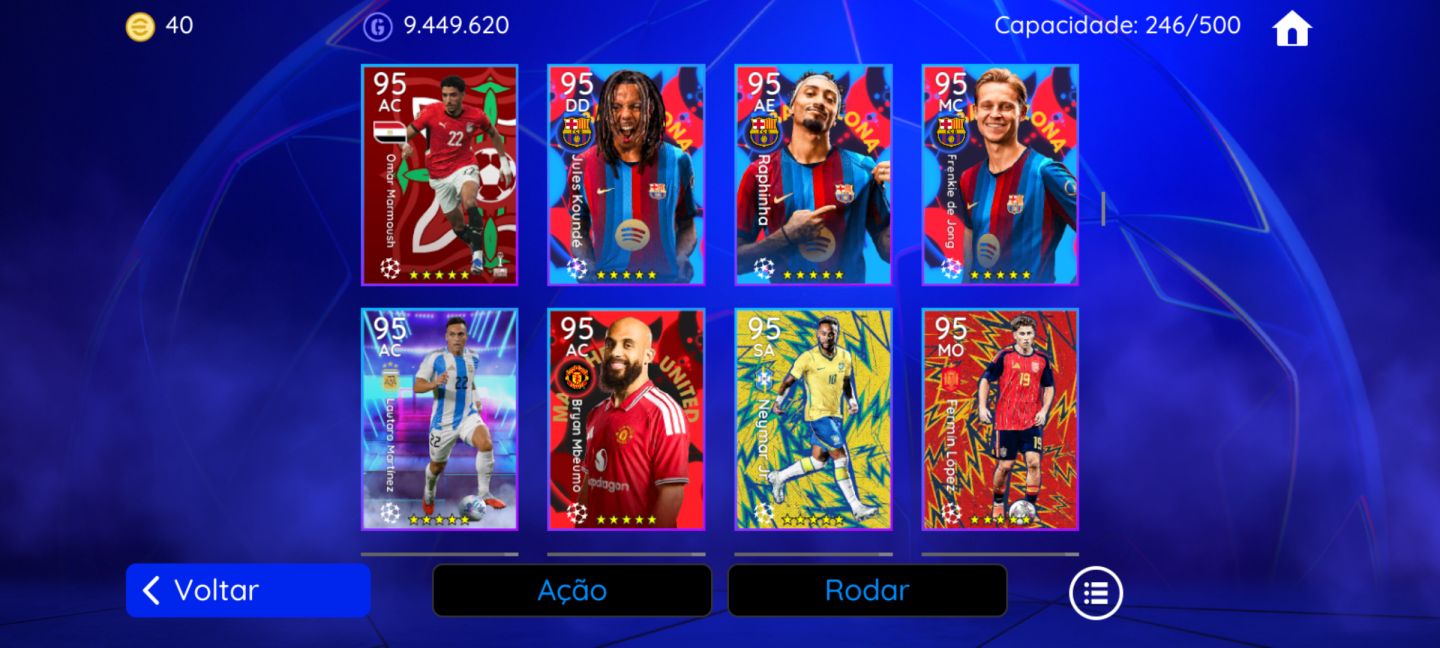 Conta efootboll só Konami Id, pra pegar e subir divisão