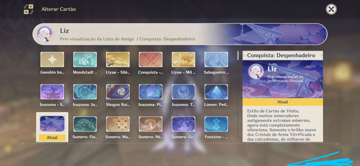 CONTA GENSHIN IMPACT - FLINS, COLUMBINA, RAIDEN & KINICH + ASSINATURA, NAHIDA E+