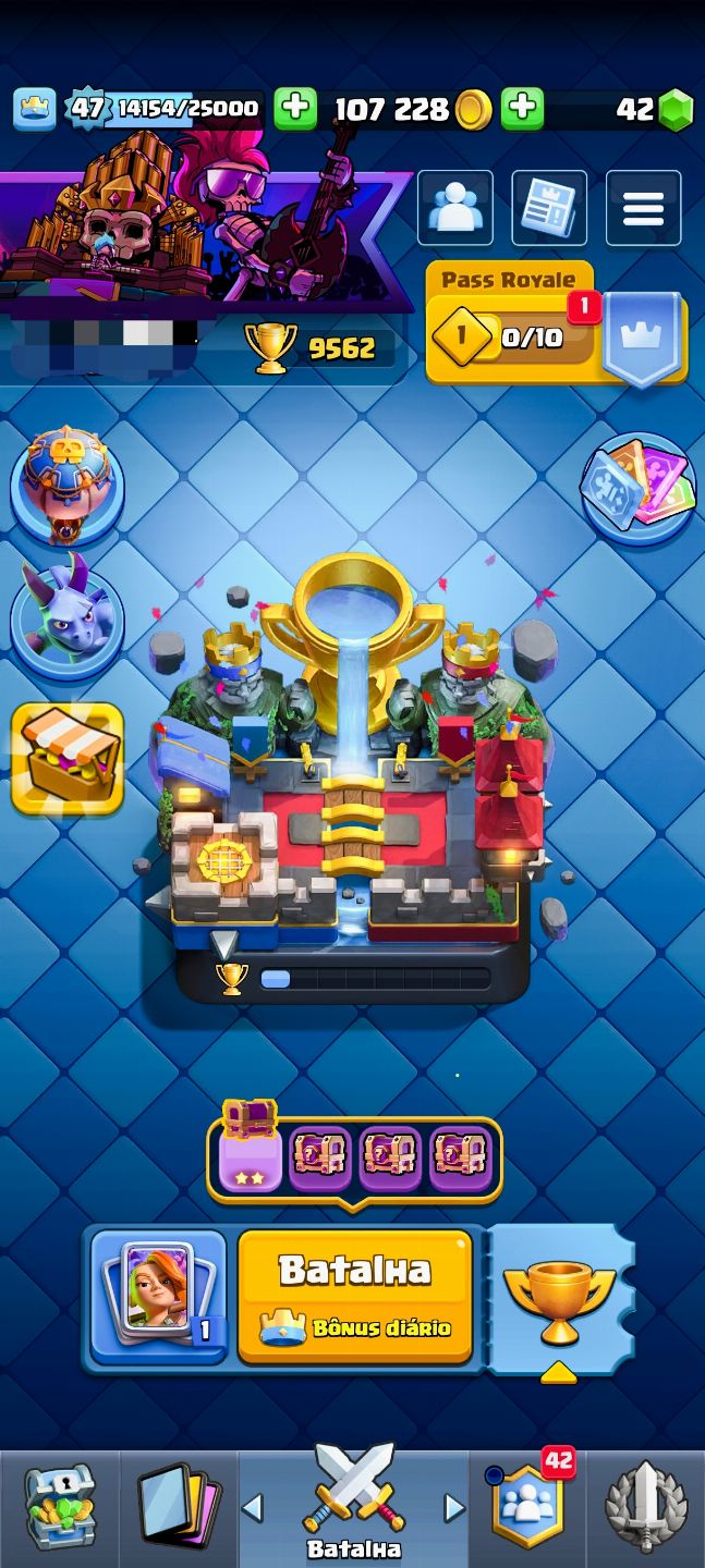 Conta de Clash Royale ARENA 24 VÁRIAS EVOLUTIVAS !
