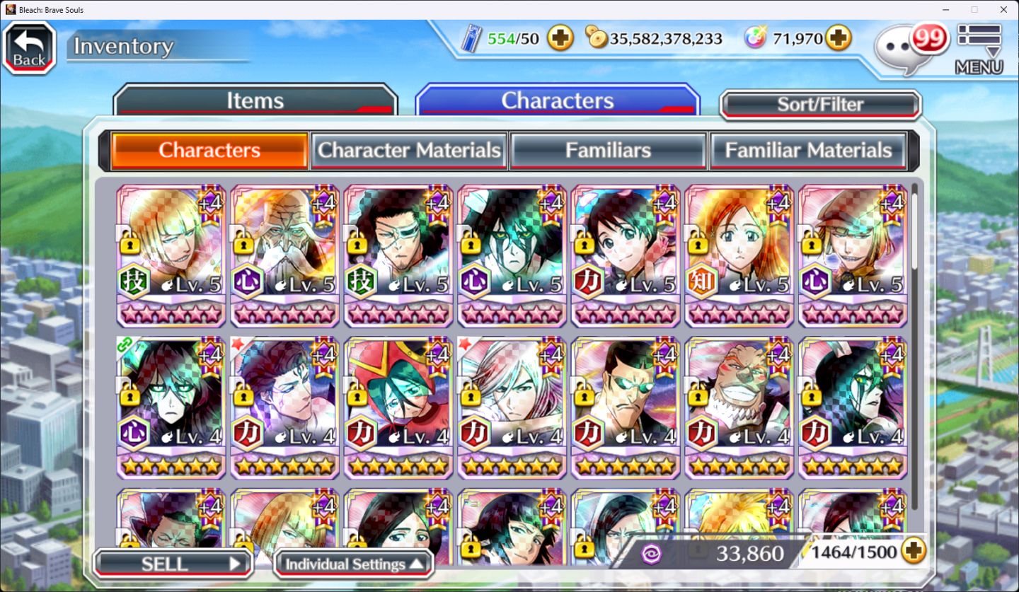 Super REROLL Bleach Brave Souls, Rank 300 + 71k de ORBS