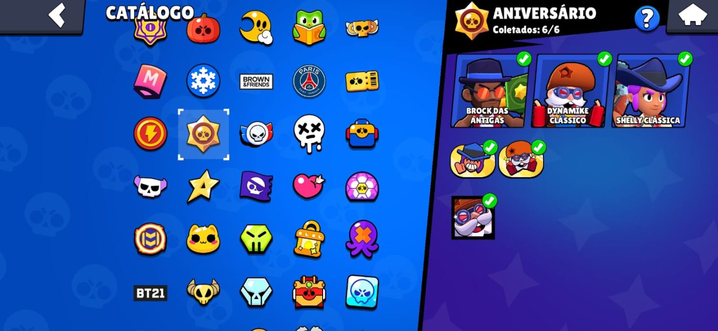 Conta de Brawl Stars | 91K de Troféus | Skins Exclusivas! | Criação: 2020 | Rara