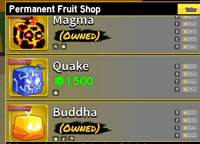 CONTA DE BLOX FRUITS COM 17 FRUTAS PERMS!! (ultima conta disponivel)