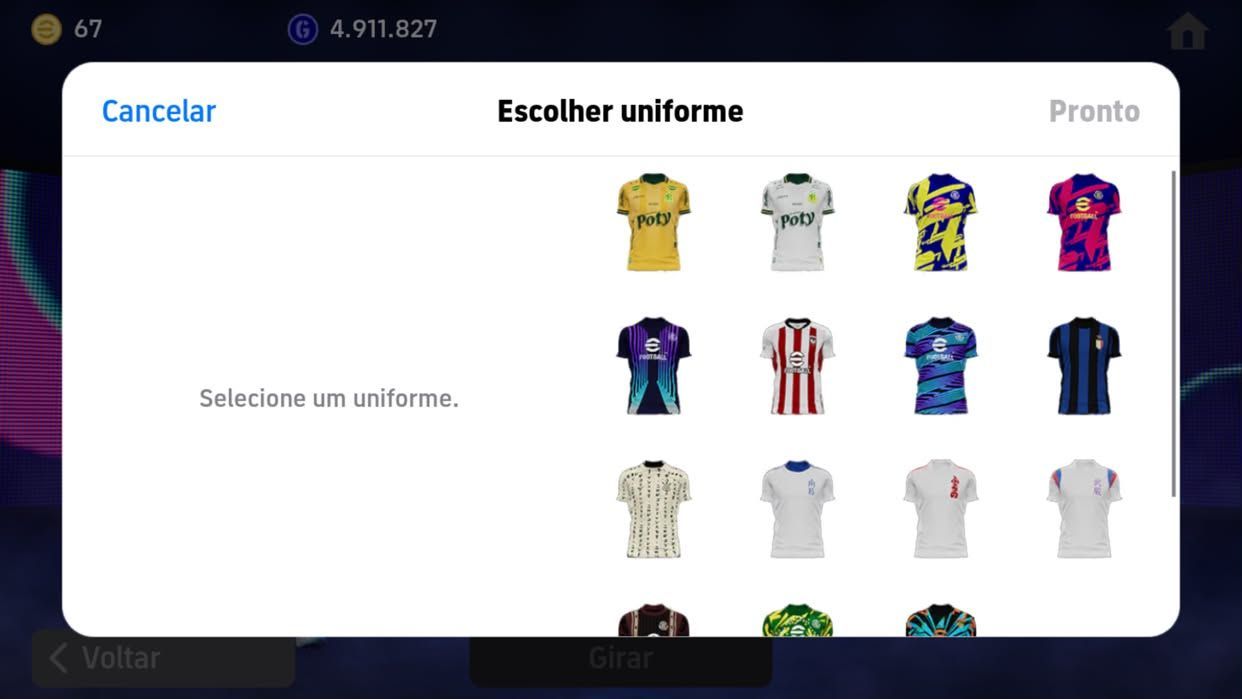 Conta de Efootball Braba do CR7,MESSI,KVARA BLITZ,BALE FORÇA COLETIVA MAX 3284+