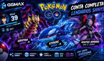 Conta Pokémon GO Nível 39 | 2017| Giratina Shiny + Kyogre Shiny + Mewtwo Armored