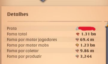 Conta Albion 1.3b t8 em todas coletas