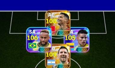 CONTA FULL! RONALDO 108 + MESSI 110 + NEY BLITZ + DESAILLY + THURAM + CECH E+++!