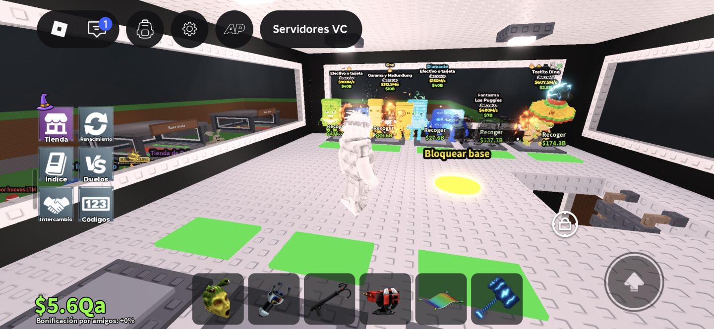Conta roblox gemada em roube um brainhot todas game passes e muitas skins