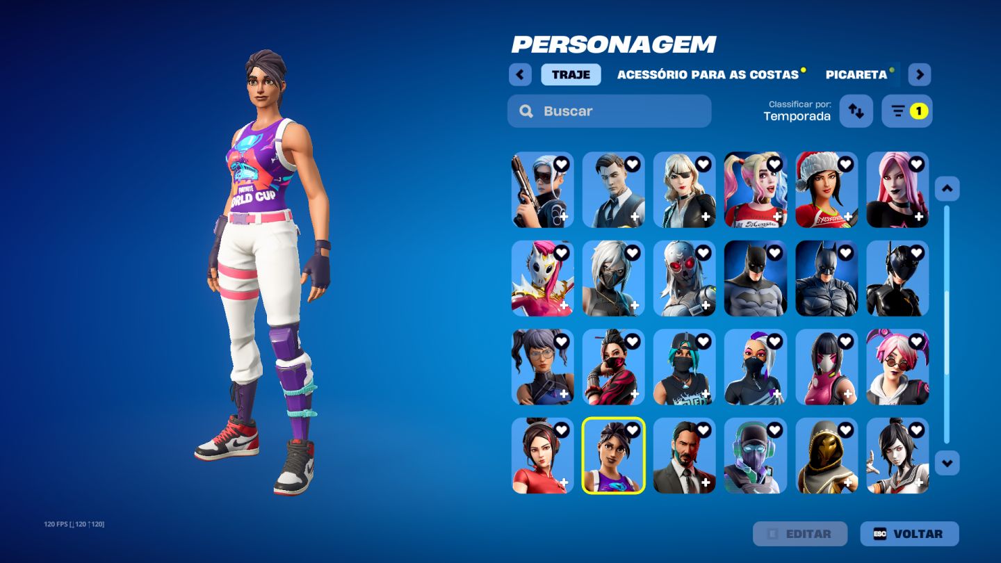 413 skins raras S1 Travis Scott Fundador STW Apple Camp Guerreira Mundial