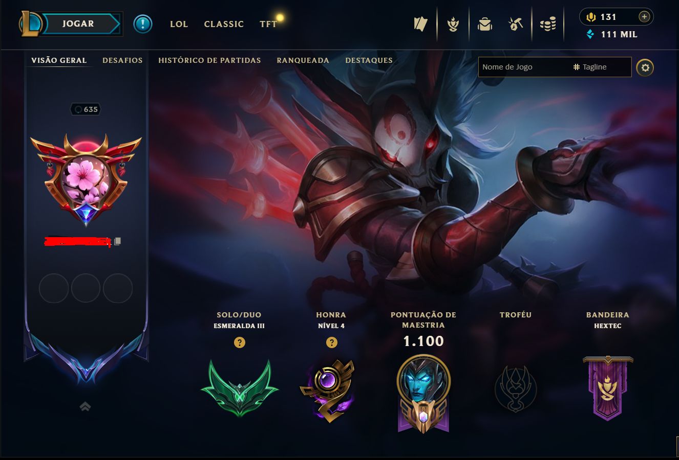 CONTA LOL 204 SKINS | 2 MÍTICAS | 12 LENDÁRIAS | ESMERALDA III