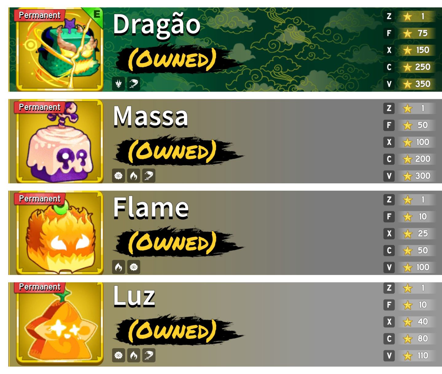 CONTA INSANA:DRAGÃO PERM + MASSA PERM + DARK BLADE + FRUTAS MÍTICAS NO INV