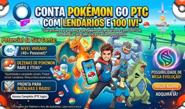 CONTAS PTC ALEATÓRIAS POKÉMON GO! | No mínimo LV 40, com brilhantes e 100%