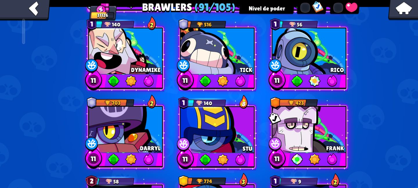 [Megaaaaa conta de BS] Continha super braba de Brawl Stars!!