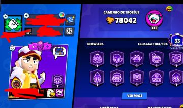 Conta de Brawl quase toda full e uma de free fire junta!