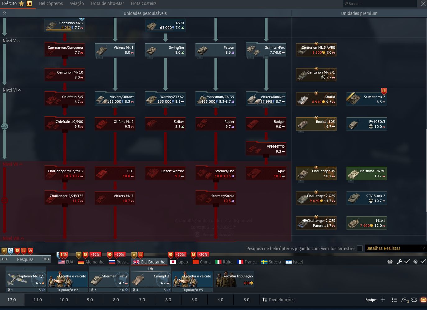 CONTA DE WAR THUNDER LEVEL 100