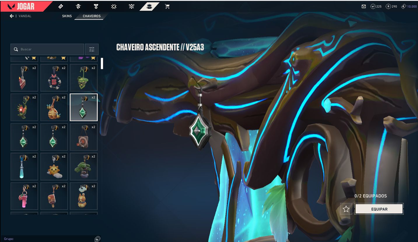 Conta valorant nivel 360 3x ascendente 3x facas 6x vandal 3x pesses 40k VP gasto