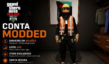 CONTA MODDED RARA GTA 5 ONLINE COM JOGOS STEAM (LEGACY APENAS)