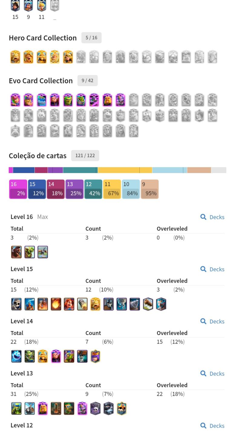Conta de Clash a venda com vários emotes raros e SKINS de torre