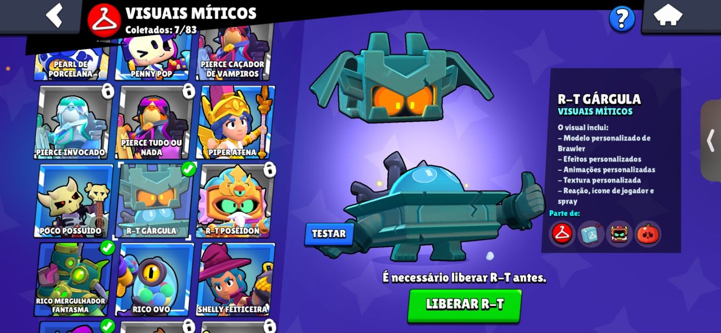 CONTA DE BRAWL STARS COM EDGAR PORTADOR DA LUZ