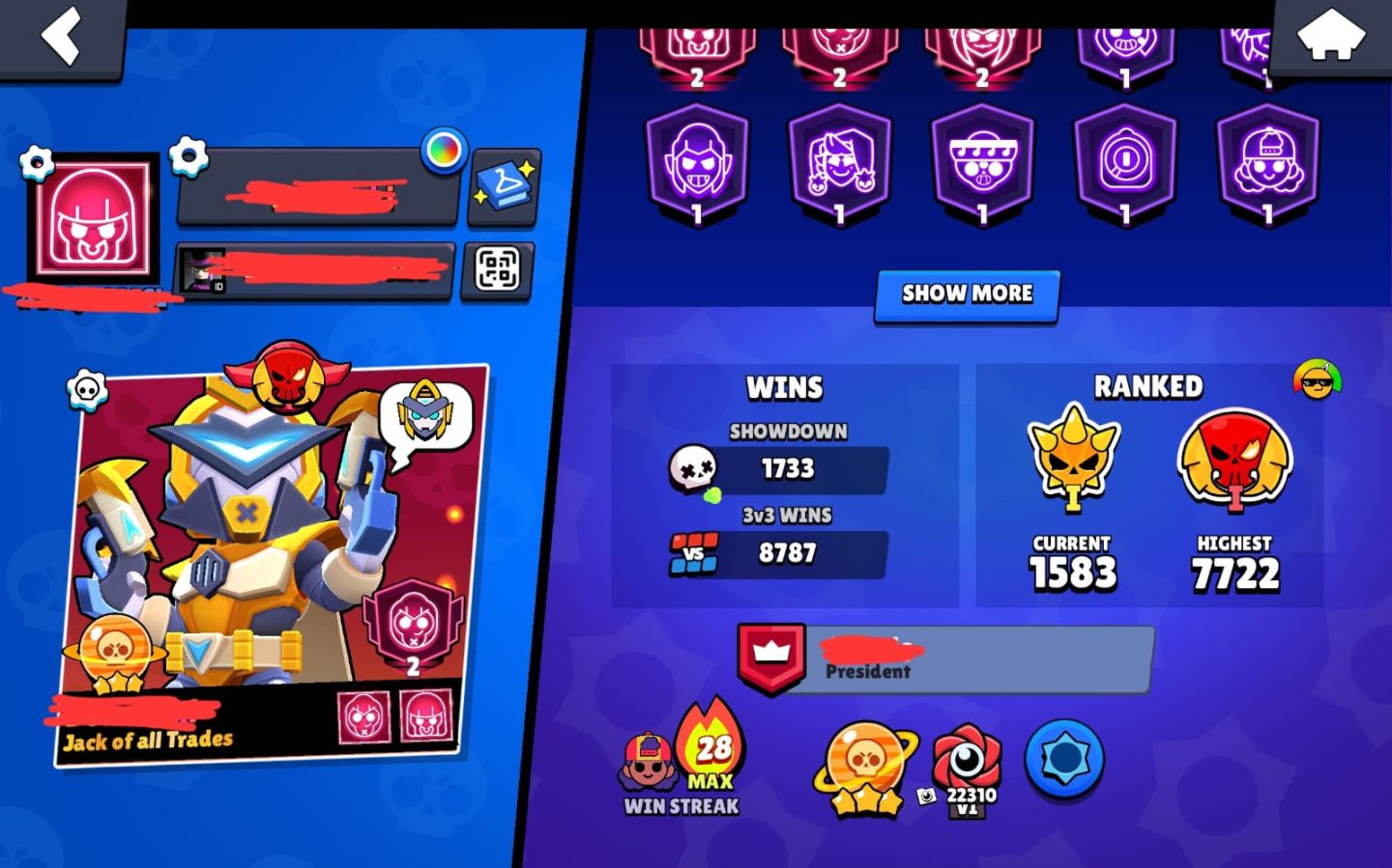 Conta Brawl stars, Clash royale, Clash of clans