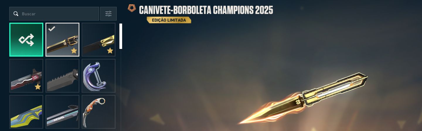 Conta de Valorant Ex radiant ep5, com muitas skins de armas e facas que se foram