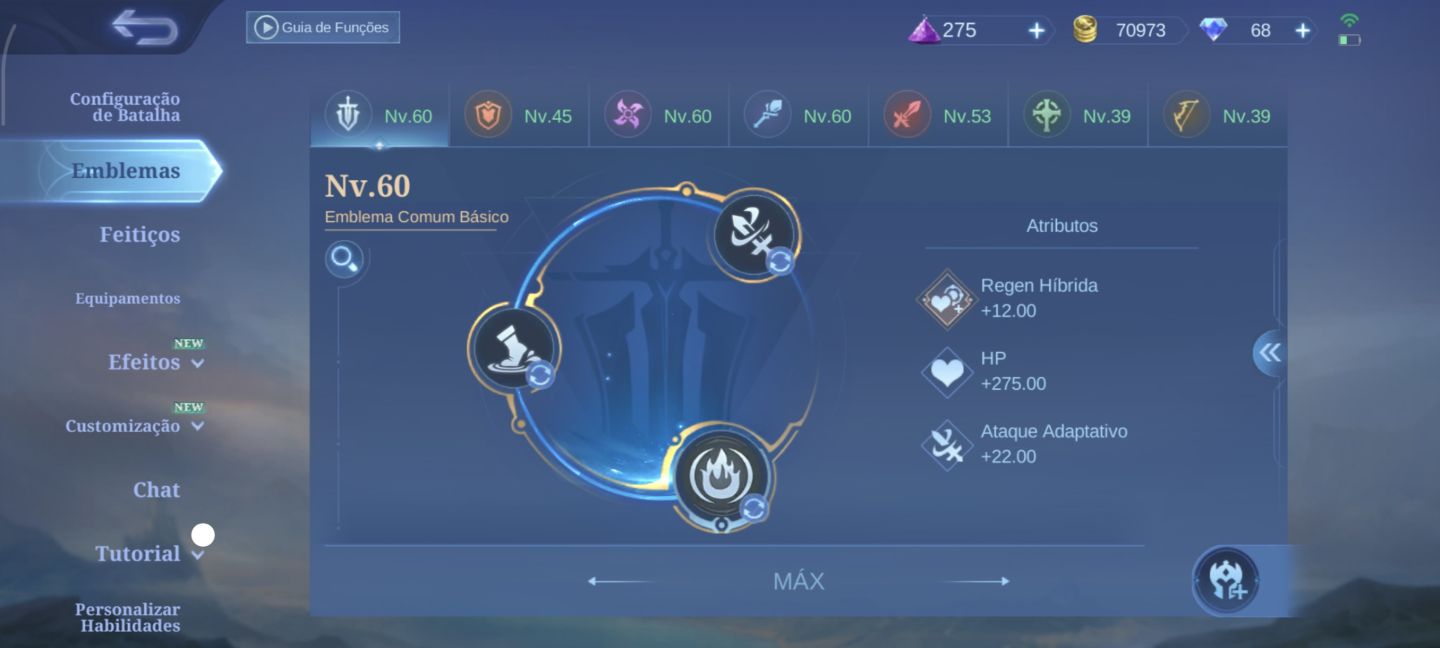 CONTA DE MLBB COM MUITAS SKINS LENDÁRIAS, MINATO, ITACHI, K' ELO +ALTO 100 STAR