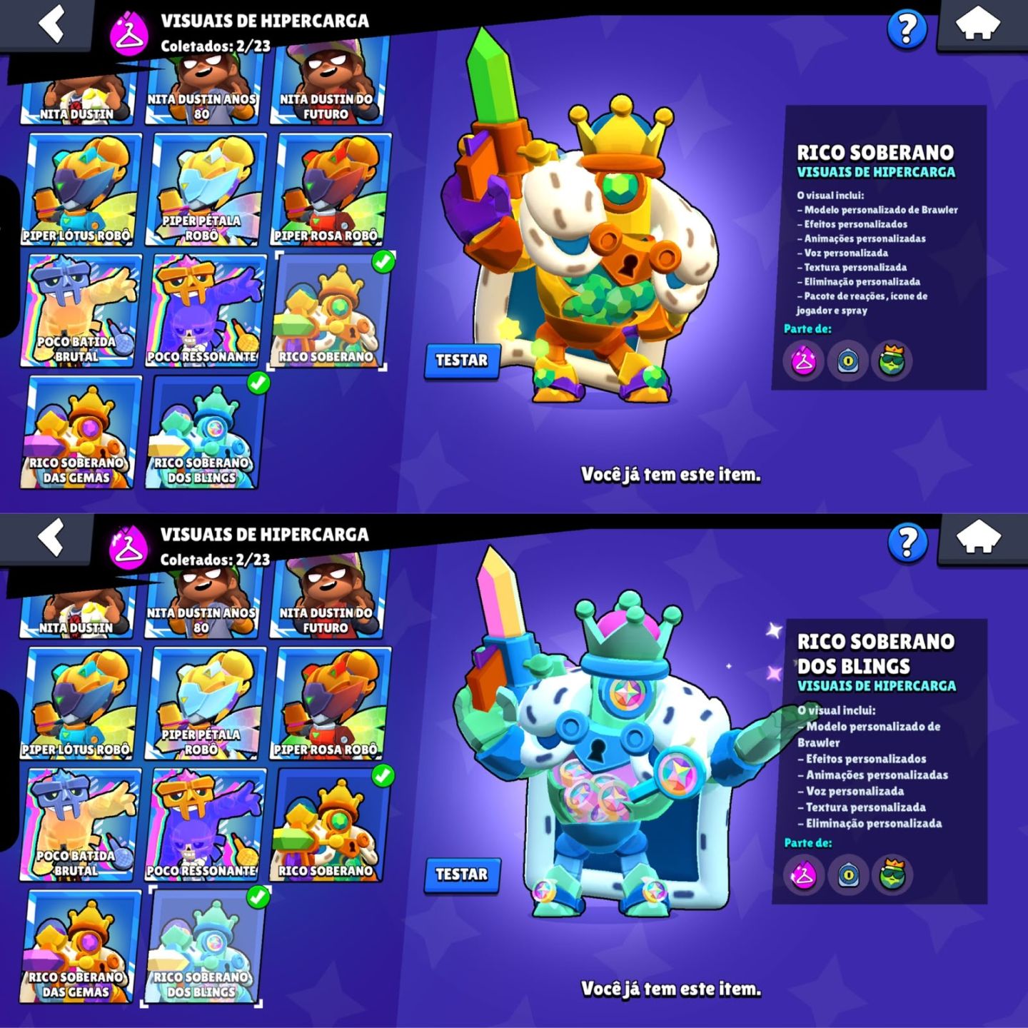 CONTA DE BRAWL STARS 35K DE TROFEUS | 75 BRAWLERS