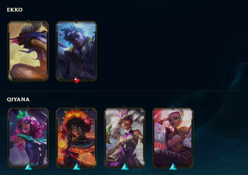 CONTA LOL SKINS