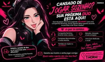 DUO FEMININA NO VALORANT | 1 HORA DE COMPANHIA