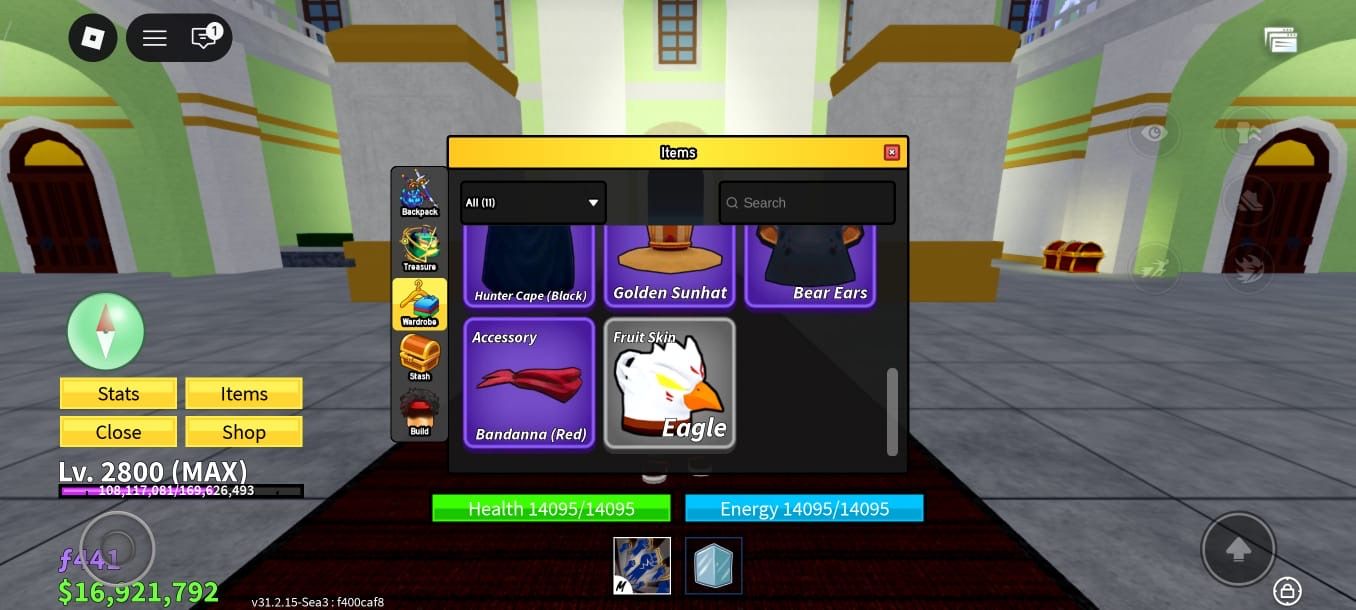 CONTA BLOX FRUITS LV MAX (LV. 2800)