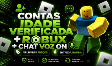 ROBLOX - Contas Idade Verificada+ Robux + Chat Voz [Entrega Rápida]