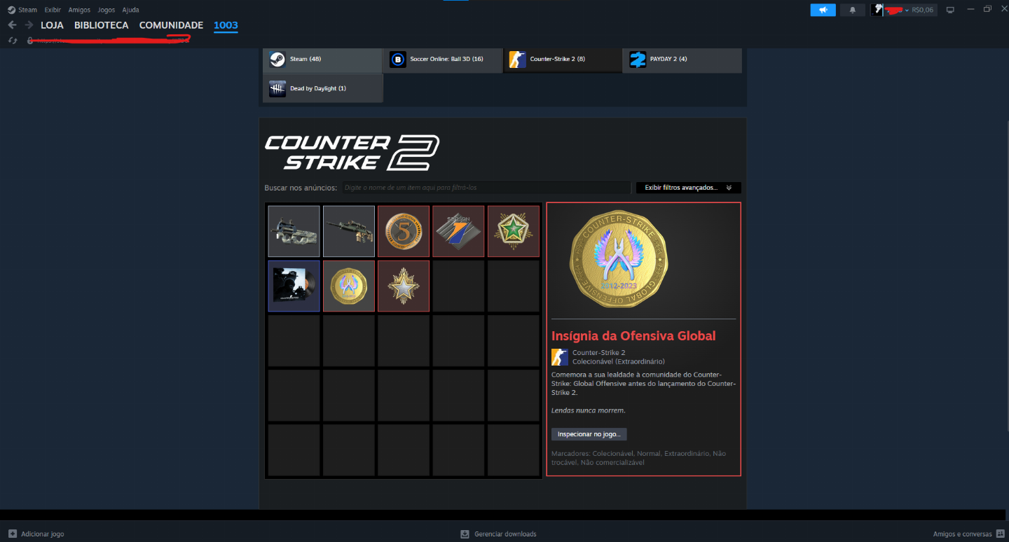 Conta Steam com RESIDENT EVIL REQUIEM E CS2 PRIME