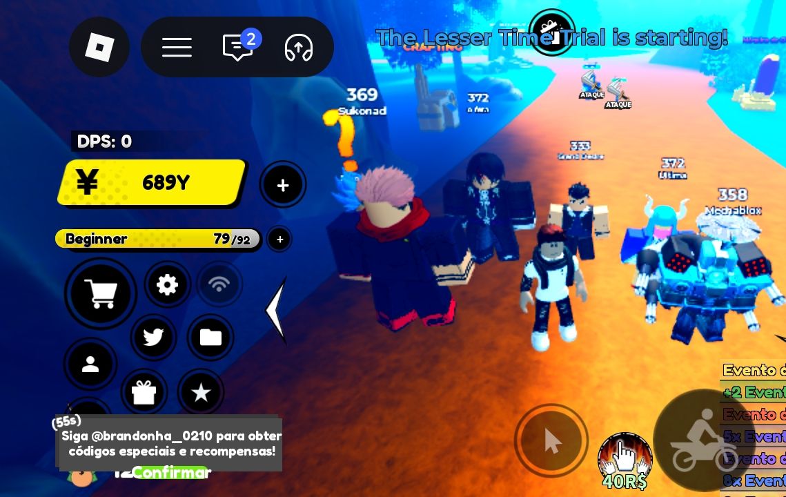 CONTA ALL STAR TOWER DEFENSE LEVEL 633 E ANIME FIGHTERS