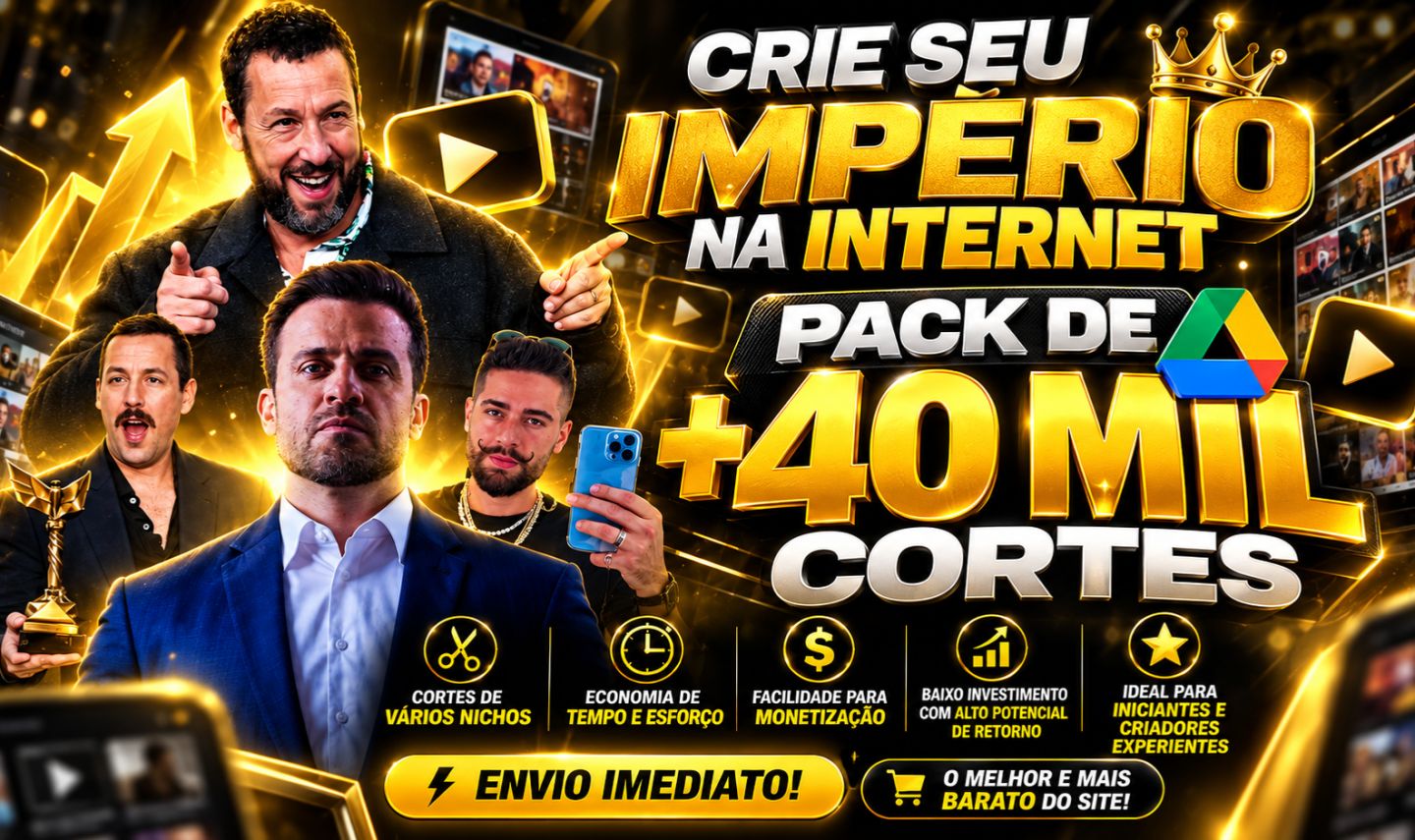 PACK DE CORTES DIVERSOS VIRAIS! (PREÇO DE FORNECEDOR!) (MAIS BAIXO DO SITE)