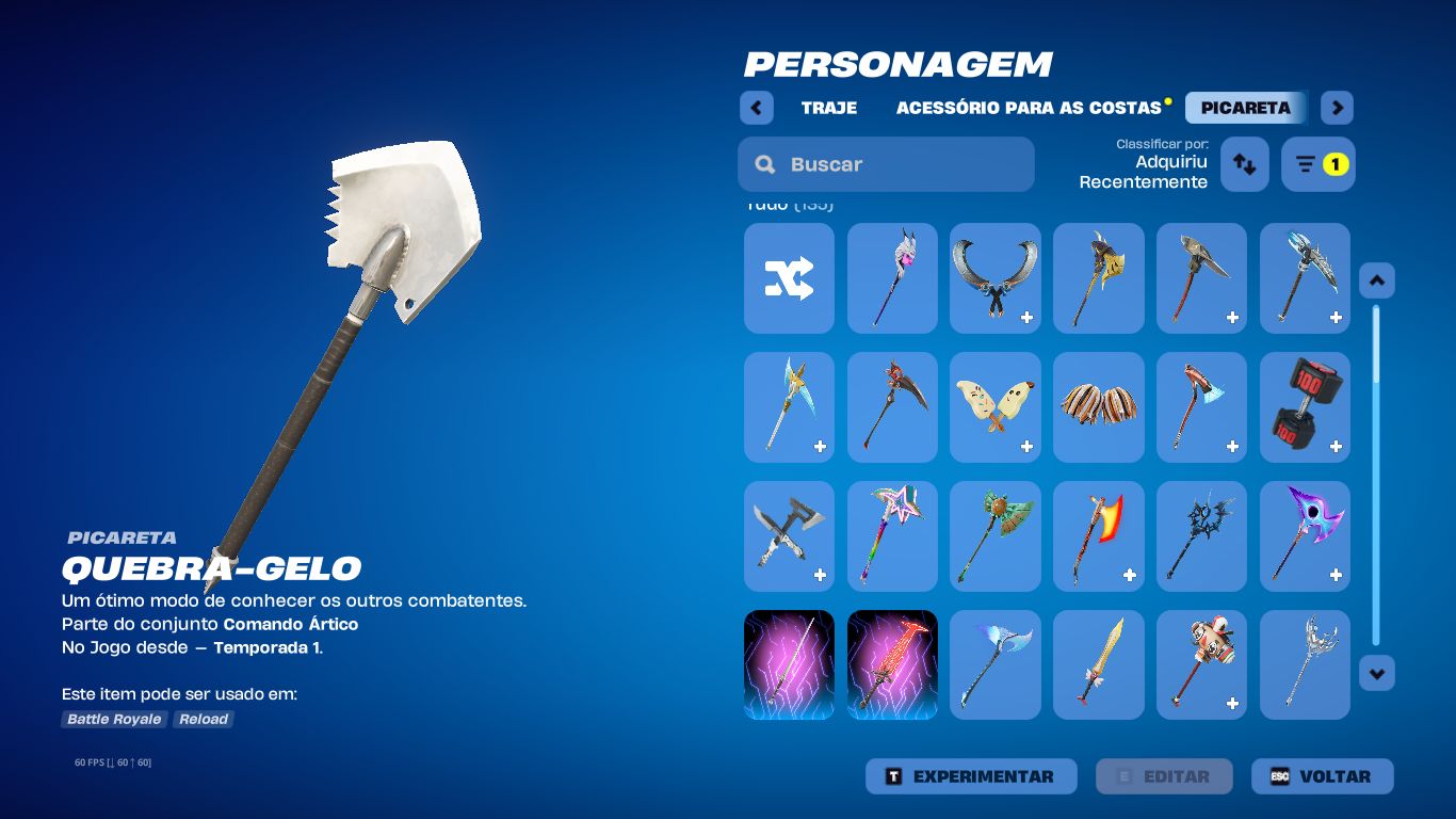 Conta FORTNITE a venda season 5, Skins antigas e Picaretas.