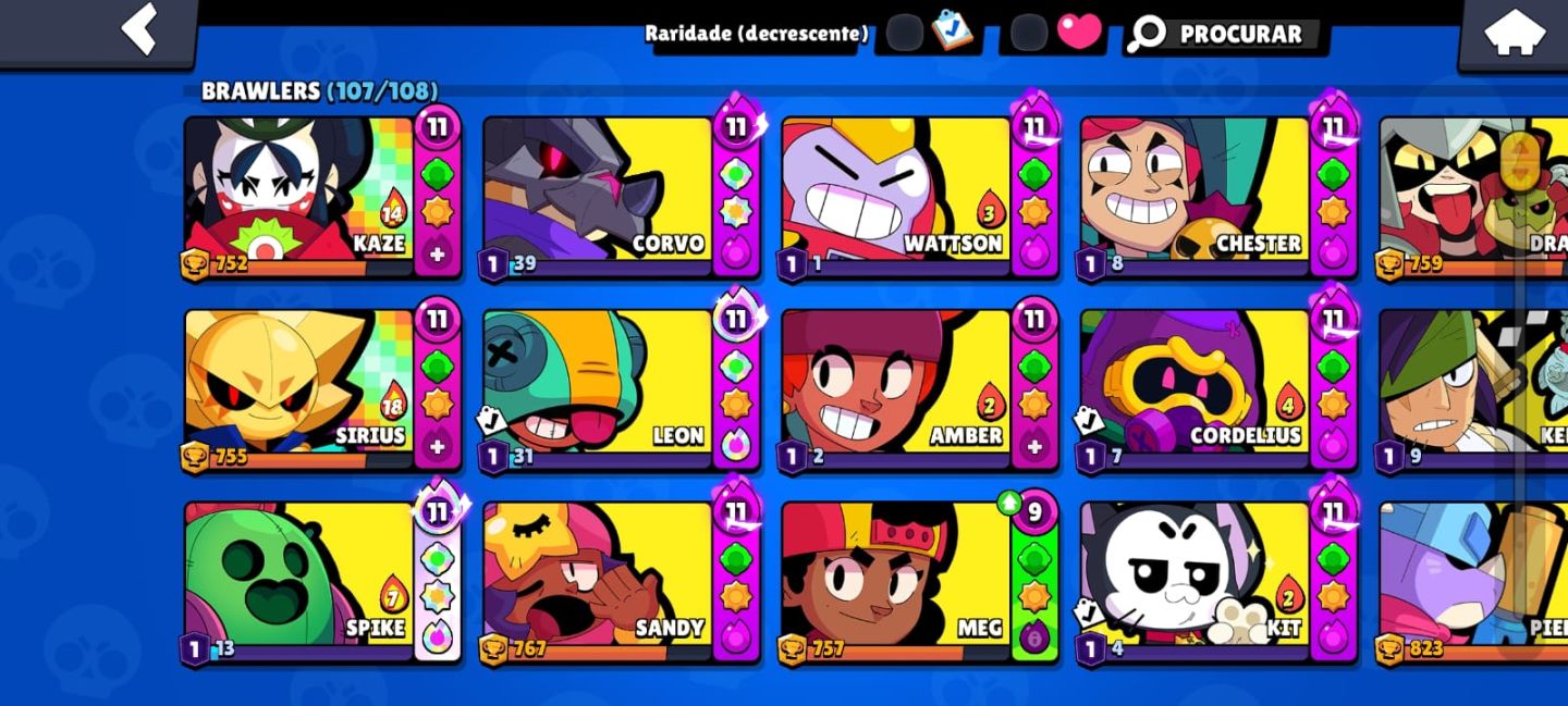 CONTA BRAWL STARS & CLASH ROYALE 2018/2017 COM TODOS OS BRAWLERS & CARTAS!