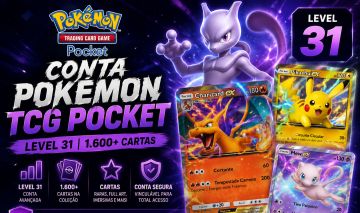 [PROMOÇÃO 75%] Conta Pokémon TCG Pocket - Lv. 31, 1.600+ cartas