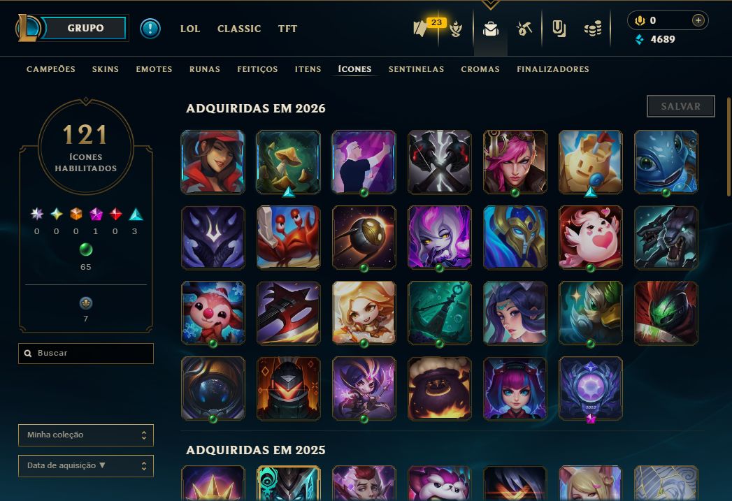 Conta LoL Diamante 4