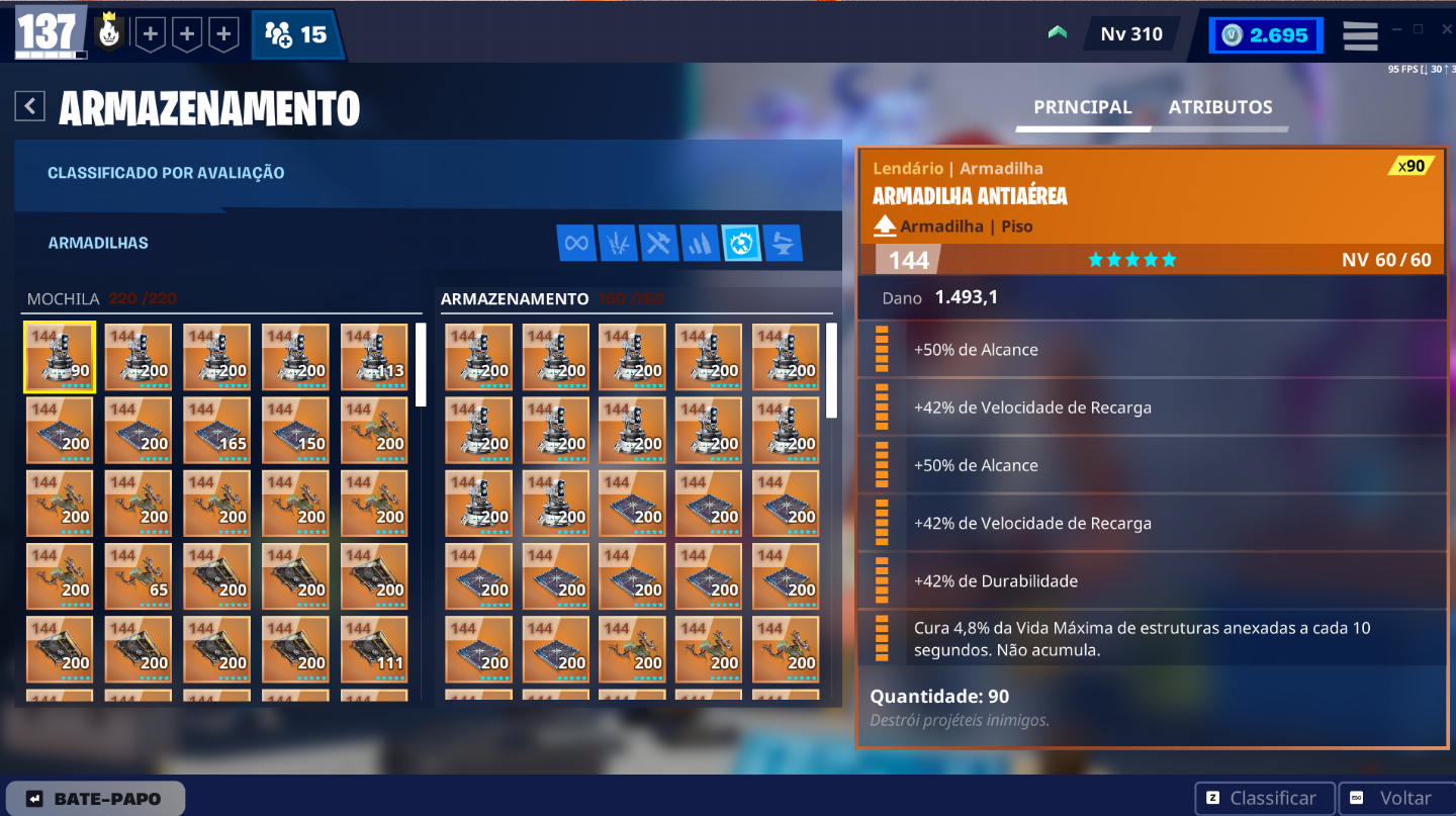 CONTA FORTINITE, 176 SKINS (MINTY AXE) E SALVE O MUNDO FUNDADOR PODER 137