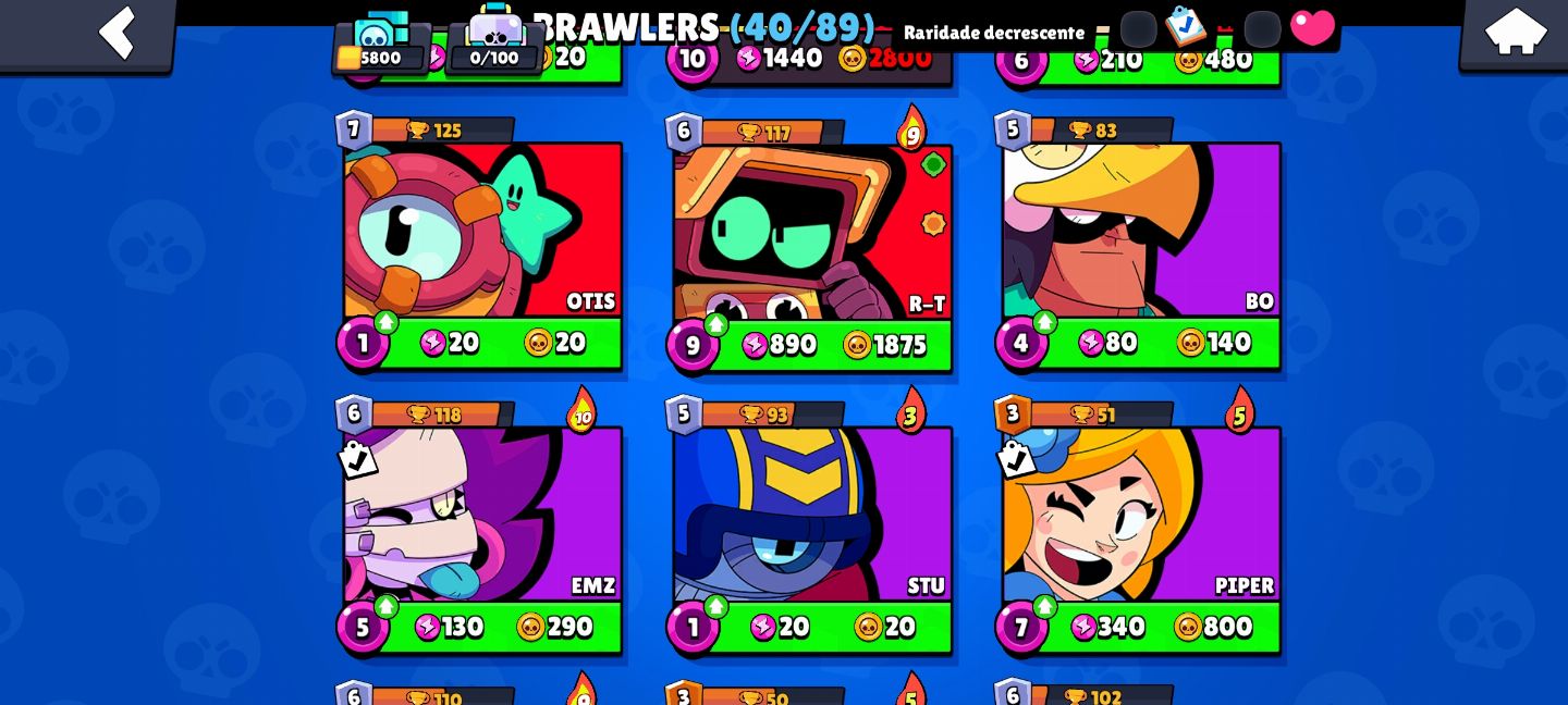 Conta brawl com chester espírito da mata!