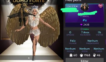Conta Avakin Life - Feminina, 7 anos - Asas de 7 anos - Asas de Ouro, LVL 47