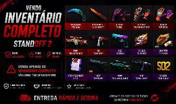 INVENTÁRIO COMPLETO STANDOFF 2 | NÃO SKINS SEPARADAS