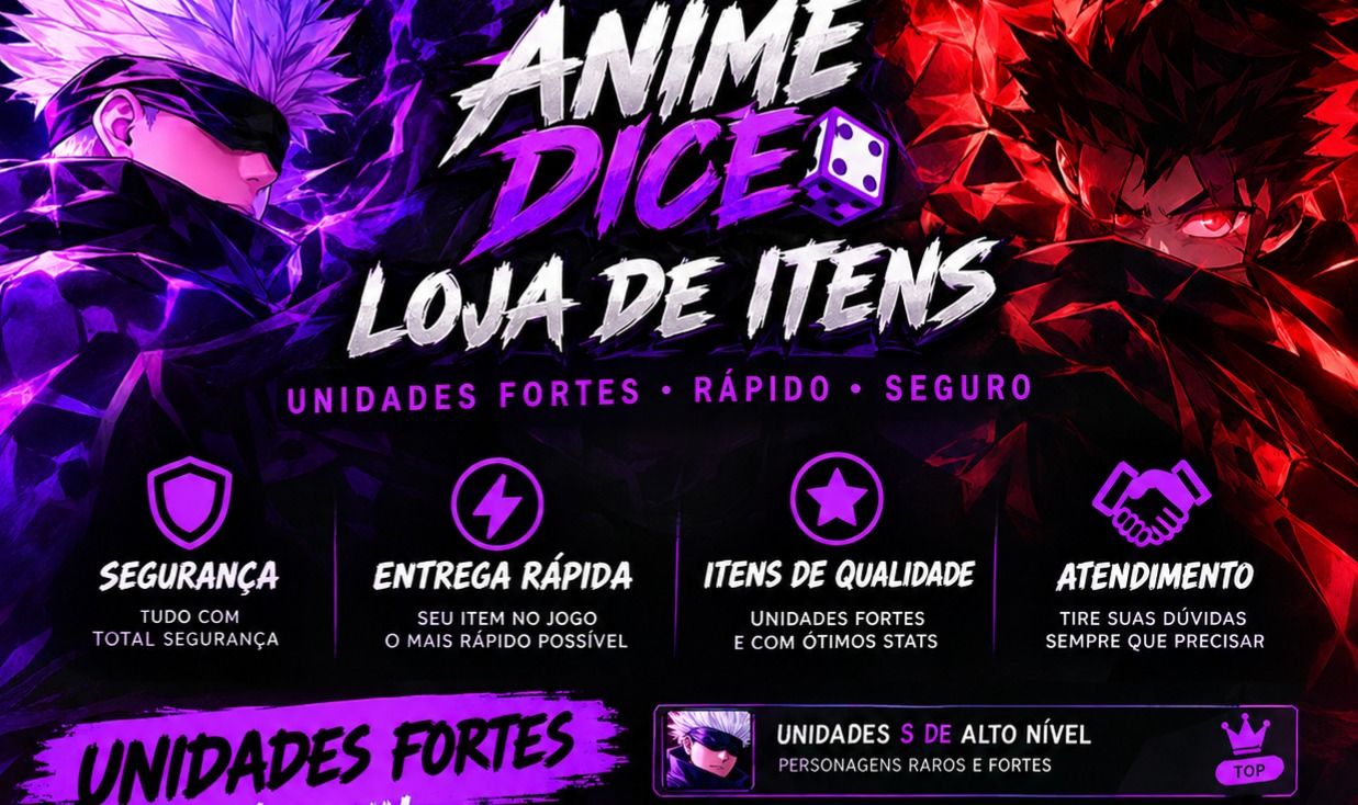 [UPDATE 7 MELHORES UNIDADE E MELHOR PREÇOS] ANIME DICE (MONEY MAKER DISPONIVEL)