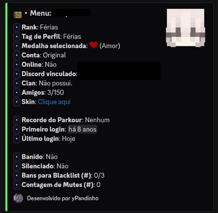 CONTA DE MINECRAFT COM TAG ULTRA FERIAS E OUTRAS TAGS