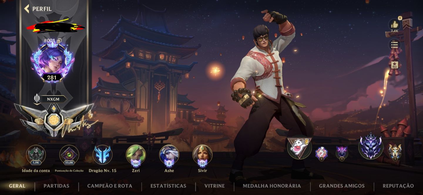 Conta wild rift + lol pc indo com conta tft de brinde