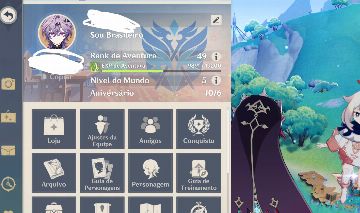 Conta Genshin Impact com skins lendárias
