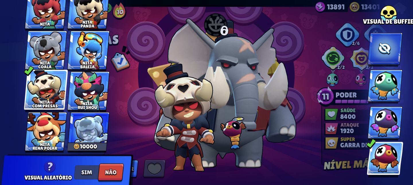Brawl Stars | 67 Brawlers | 4 Skins Lendárias | 7 Míticas | Muitas Skins